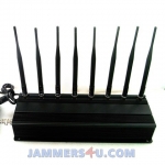 8 Antenna 5G 4G LTE 2.4Ghz WIFI 24W Jammer up to 50m